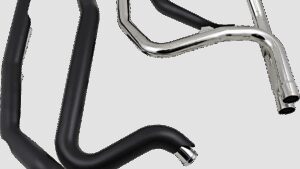 COBRA Powerport Dual Headpipes - Black