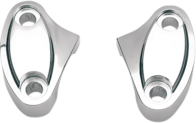 DRAG SPECIALTIES Handlebar Riser Clamp - Two-Piece - Chrome