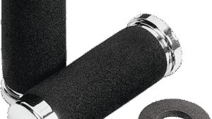 PARTS UNLIMITED Cruiser Grips - Foam - 1" - 130 mm - Chrome