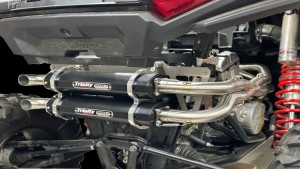 TRINITY RACING EXHAUST DUAL BLACK RZR XP1000