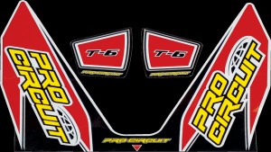PRO CIRCUIT DECAL T6 RED