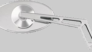 PRO-ONE PERF.MFG. Mirror - Weekend Warrior - Side View - Cut-Out - Oval - Chrome - Right