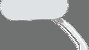 DRAG SPECIALTIES Mirror - Side View - Oval - Chrome - Each
