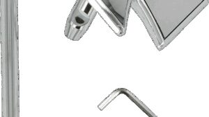 DRAG SPECIALTIES Mirror - Side View - Maltese - Chrome - Round Stem - Each