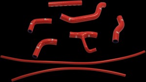 CV4 RAD HOSE KT BANSHEE RED