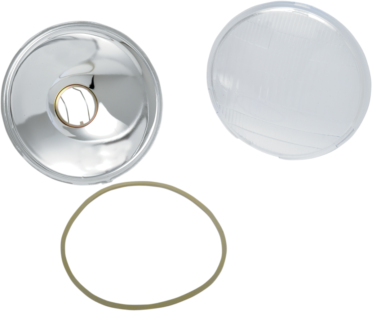 DRAG SPECIALTIES Replacement 6-1/2" Headlight Glass