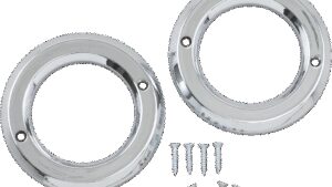 MOTOR TRIKE Accent Rings - Trax Fog Lights - Chrome