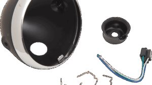 EMGO Lucas Style Headlight Shell - 7" - Black