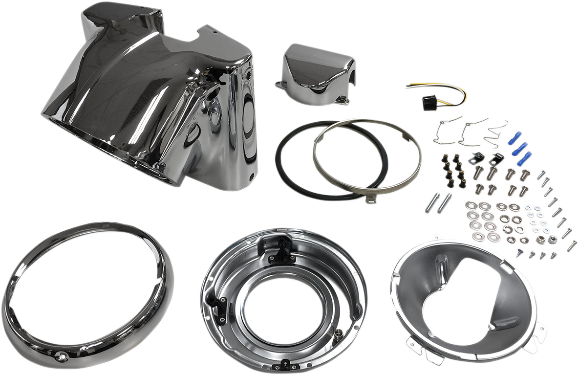 HEADWINDS Headlight Housing - Smooth - 5-3/4" - Chrome - Image 2