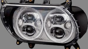 CUSTOM DYNAMICS Headlight - Chrome - FLTR