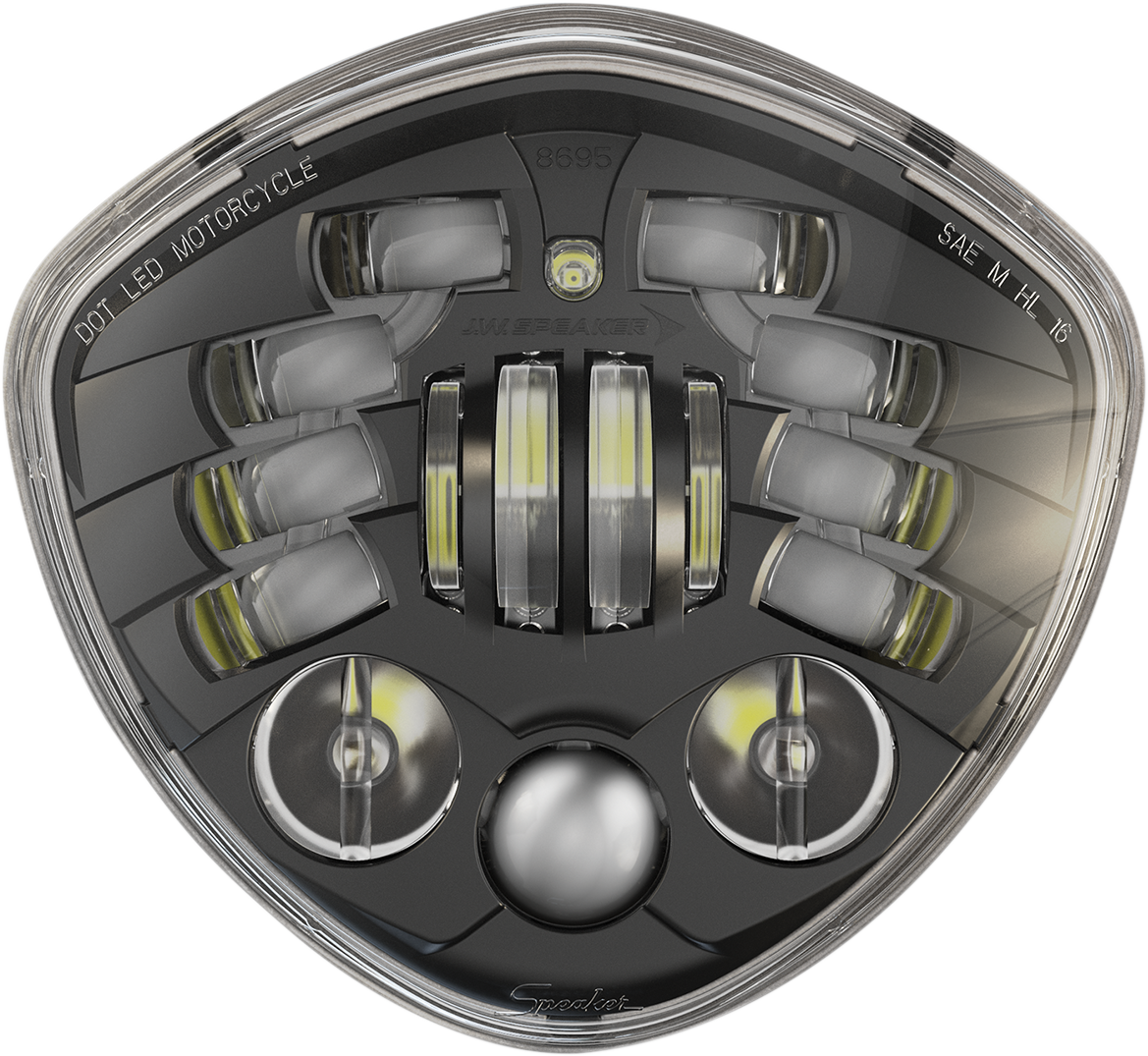 J.W. SPEAKER HEADLIGHT ADAP2 VIC BK 7" - Image 2