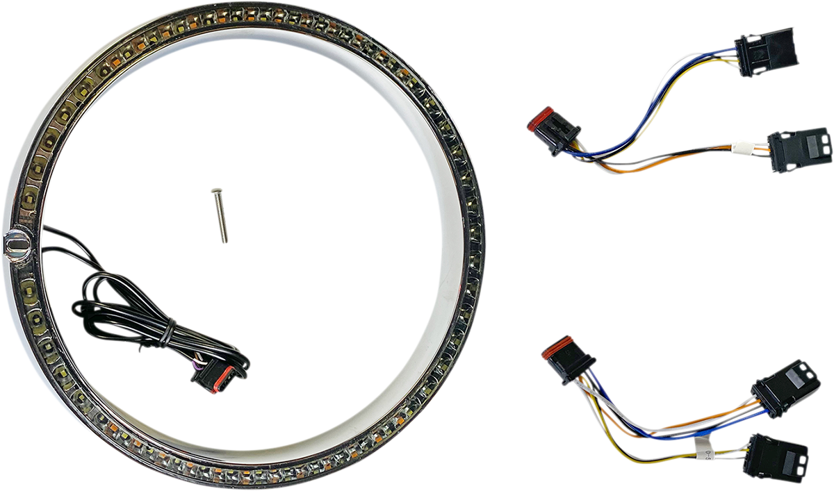 CUSTOM DYNAMICS Trim Ring - Standard Turn Signal - Chrome