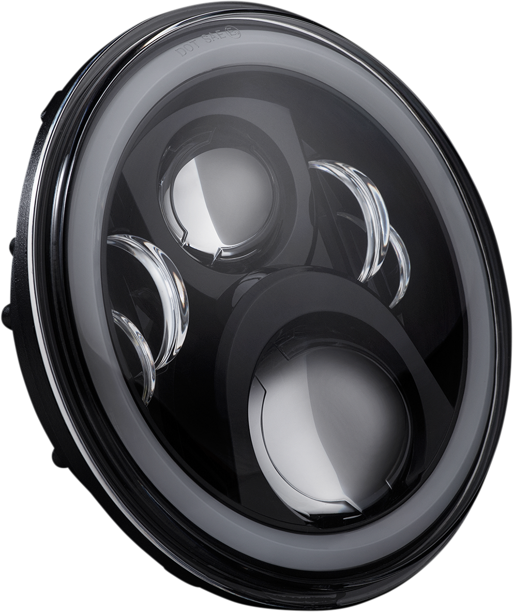 CUSTOM DYNAMICS Headlamp - 7" - LED - Black