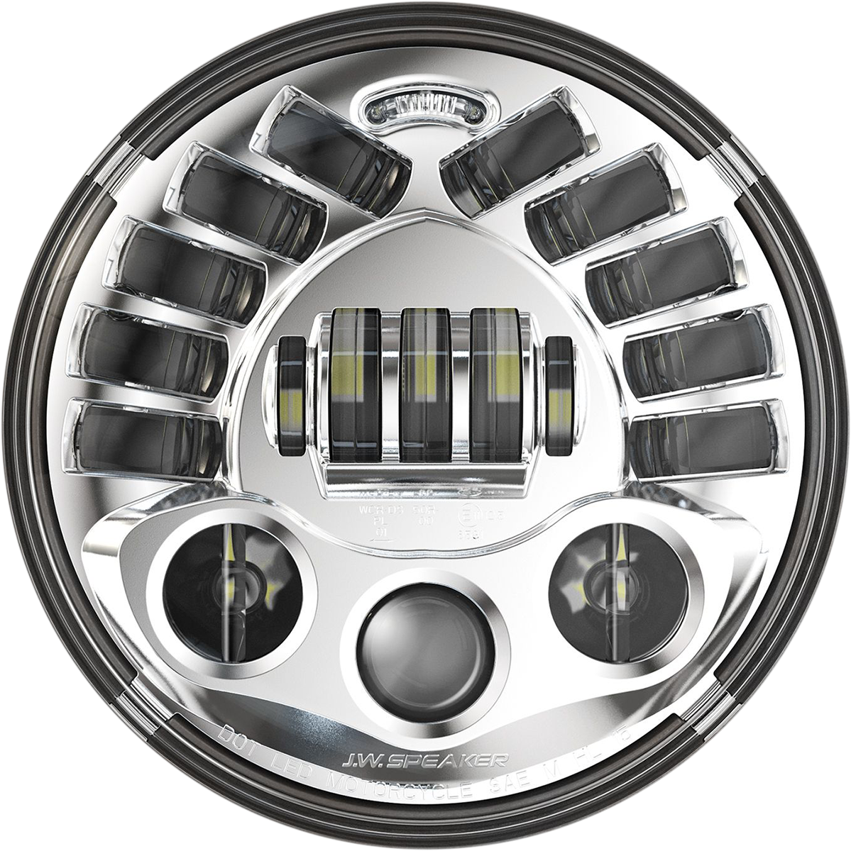 CUSTOM DYNAMICS HEADLAMP 7"ADPTV BLK IND - Image 2