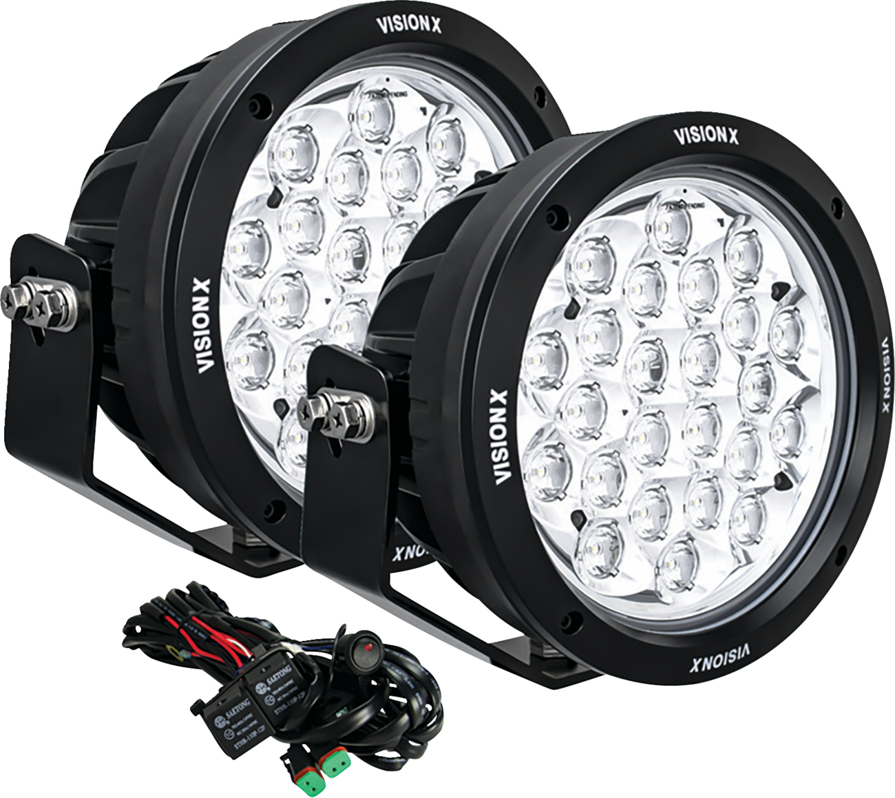 CUSTOM DYNAMICS Fog Light - Chrome - Clear Lens - Universal - Image 2