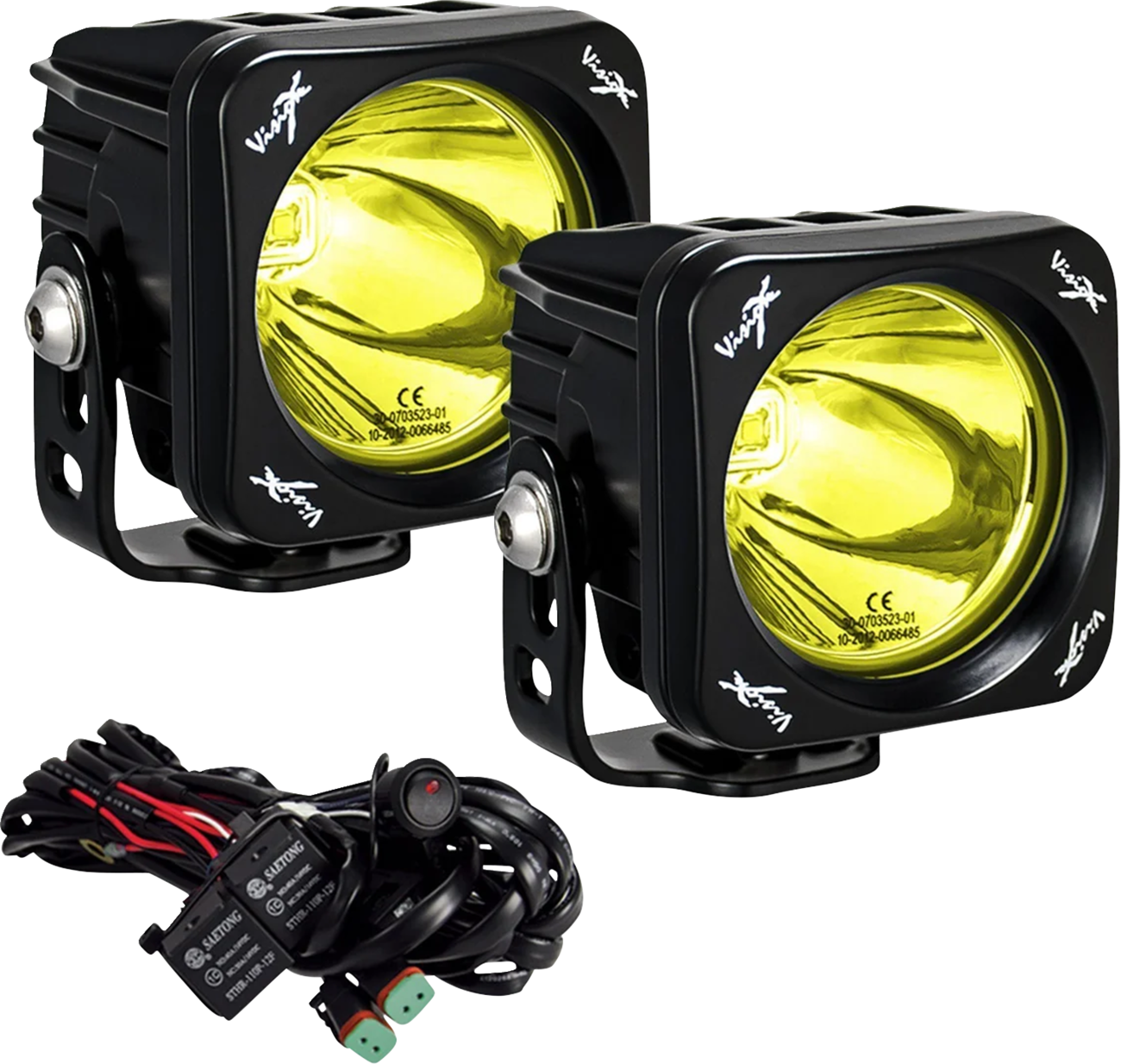 Vision X Light Cannon - CG2 - 3" - Multi LED - Square - Selective Yellow Lens