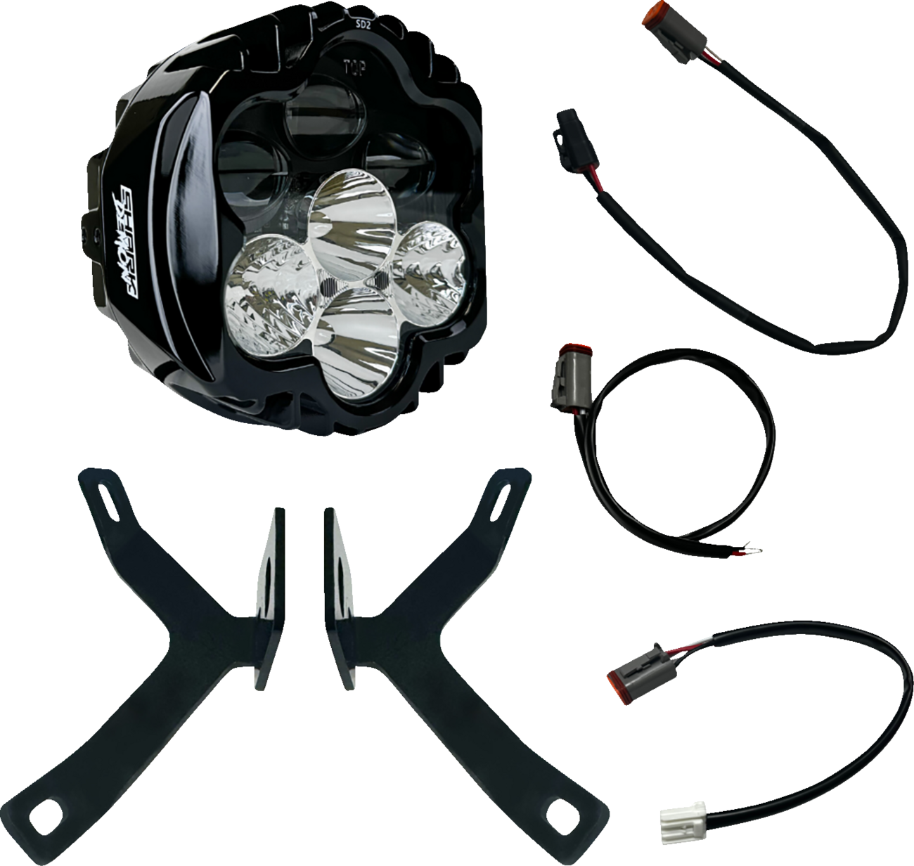 CUSTOM DYNAMICS Headlight - Shark Demon - for Road Warrior Fairing