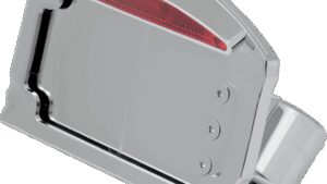 DRAG SPECIALTIES LED Taillight/License Plate Mount - Half-Moon - Flat