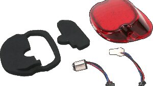 DRAG SPECIALTIES Taillight - Bottom Tag Light - Red