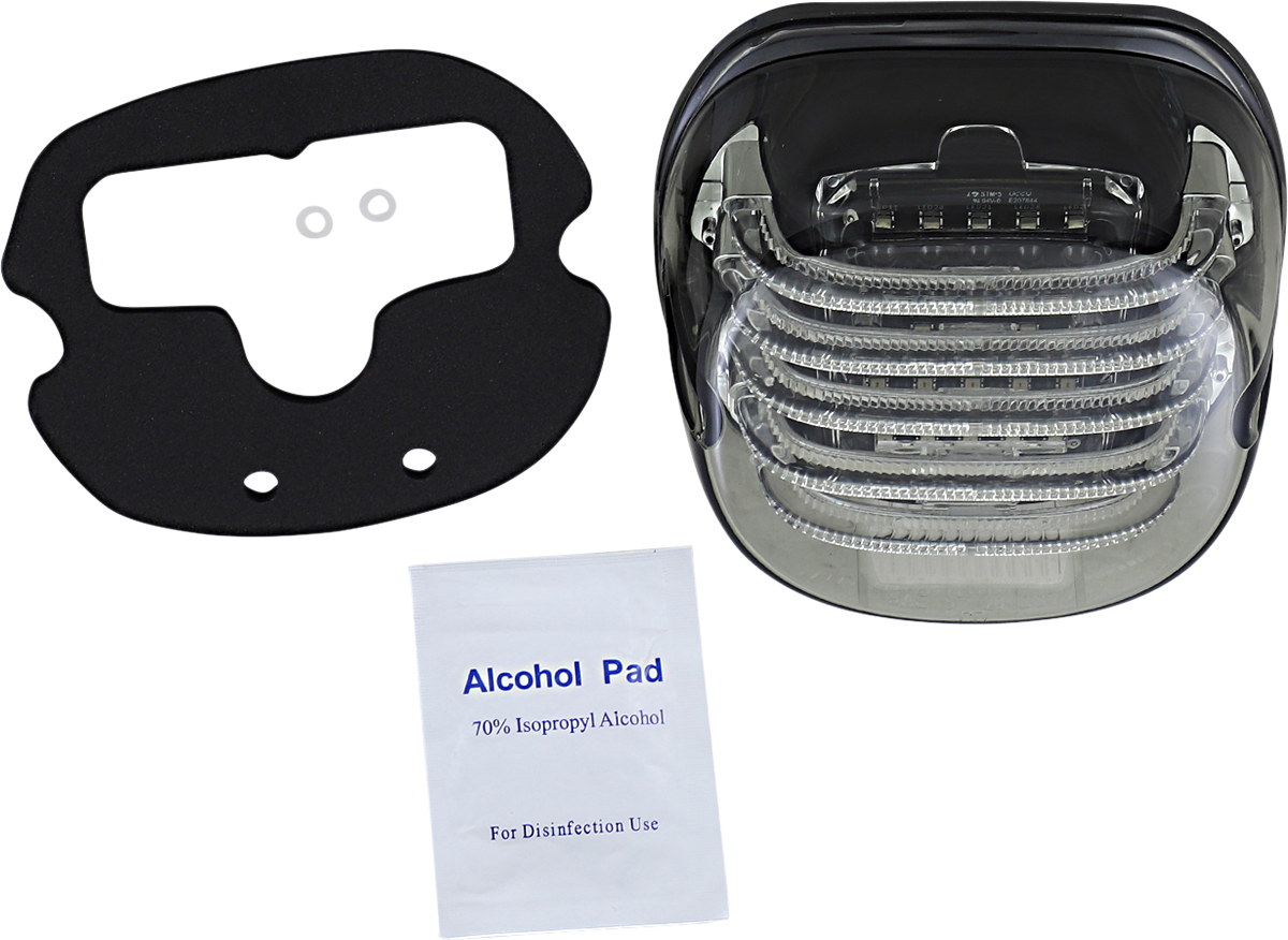 CUSTOM DYNAMICS Taillight - with Bottom License Plate Illumination Window - Smoke