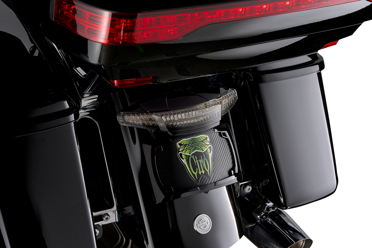 CUSTOM DYNAMICS FRAME LICENSE PLATE LIGHTED BLACK