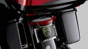 CIRO Taillight/License Plate Mount - Red Lens - Chrome