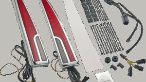 CIRO Taillight - LED - Red Lens - Chrome - Tri Glide