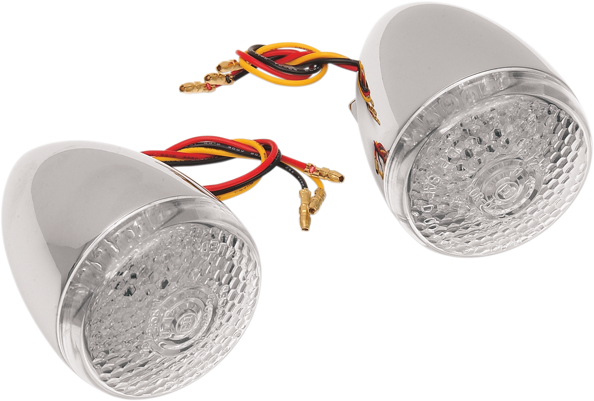 DRAG SPECIALTIES Turn Signal Kit - Clear/Amber - Front