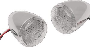 DRAG SPECIALTIES Turn Signal Kit - Clear/Red - Rear