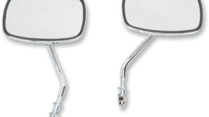 EMGO Mirrors - Side View - Plain Face/Rectangle - Short Stem - Left/Right - Screw-In - Pair