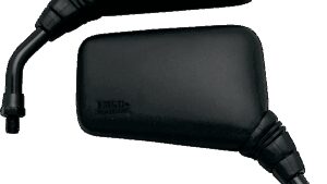 EMGO Mirror - Roadhawk - Side View - Rectangle - Short - M10 x 1.25 - Black
