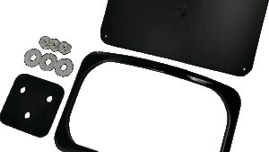 DRAG SPECIALTIES License Plate Mount - 3 Hole - Gloss Black