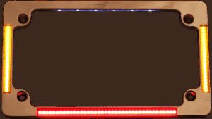 CUSTOM DYNAMICS License Plate Frame - Chrome