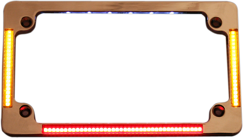 CUSTOM DYNAMICS License Plate Frame - Chrome