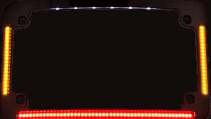 CUSTOM DYNAMICS License Plate Frame - Radius - Black