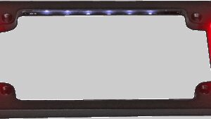 CUSTOM DYNAMICS License Plate Frame with LED - Flat - Black