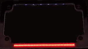 CUSTOM DYNAMICS Dual License Plate Frame - Black