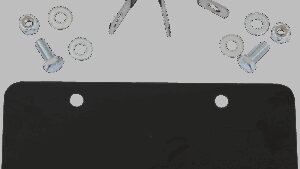 MOOSE OFFROAD License Plate Holder - Black