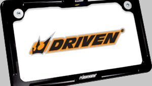 DRIVEN RACING License Plate Frame - LED - Black