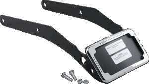 CYCLE VISIONS LP Plate Frame & Mount with Signals - FLSL/FXBB - Chrome