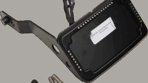 CYCLE VISIONS LP Plate Frame & Mount with Signals - FLSL/FXBB - Black