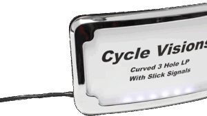 CYCLE VISIONS License Plate Frame - Chrome
