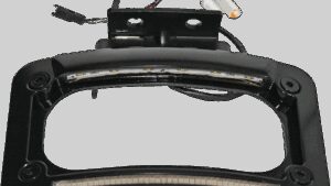 CUSTOM DYNAMICS Dual-LED License Place Frame - Indian - Black