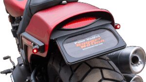 PAUL YAFFE BAGGER NATION License Plate Frame with Light - Satin Black
