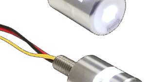 K&S TECHNOLOGIES Three-Beam License Plate Bolt Lights - White