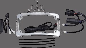 CUSTOM DYNAMICS Curved License Plate Frame - Chrome