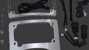 CUSTOM DYNAMICS License Plate Frame/Turn Signal Eliminator - Chrome