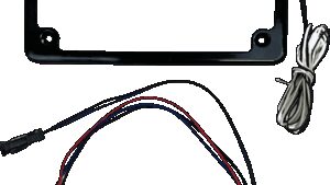 CUSTOM DYNAMICS Lighted License Plate Frame - Gloss Black - Talon