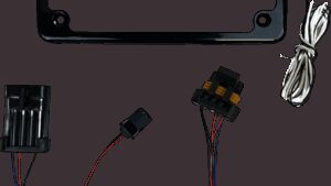 CUSTOM DYNAMICS Lighted License Plate Frame - Gloss Black - RZR