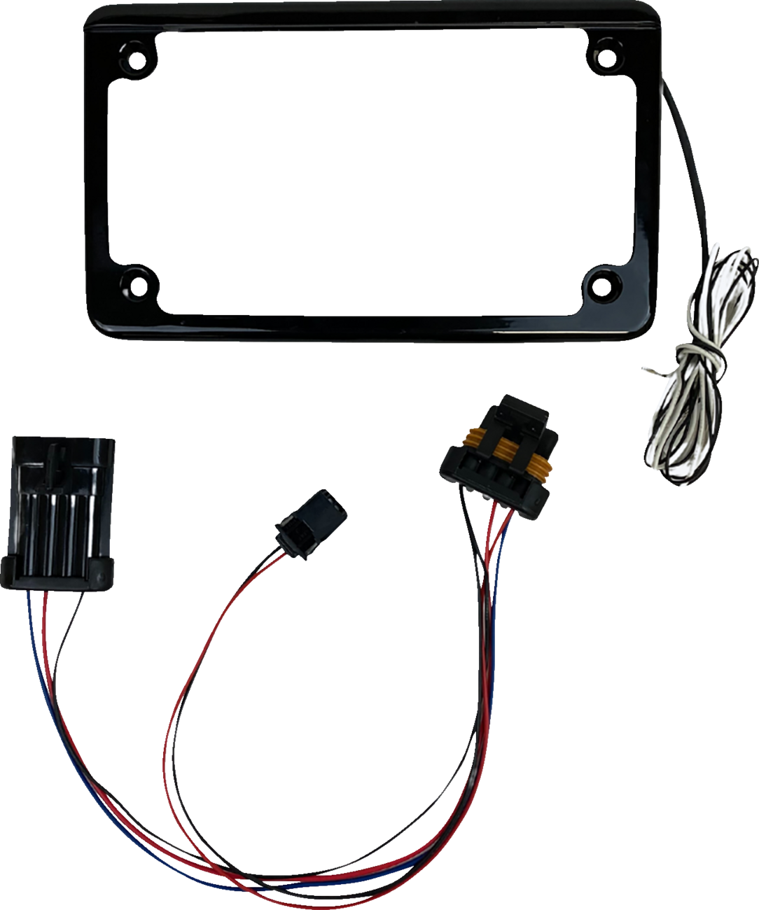 CUSTOM DYNAMICS Lighted License Plate Frame - Gloss Black - RZR